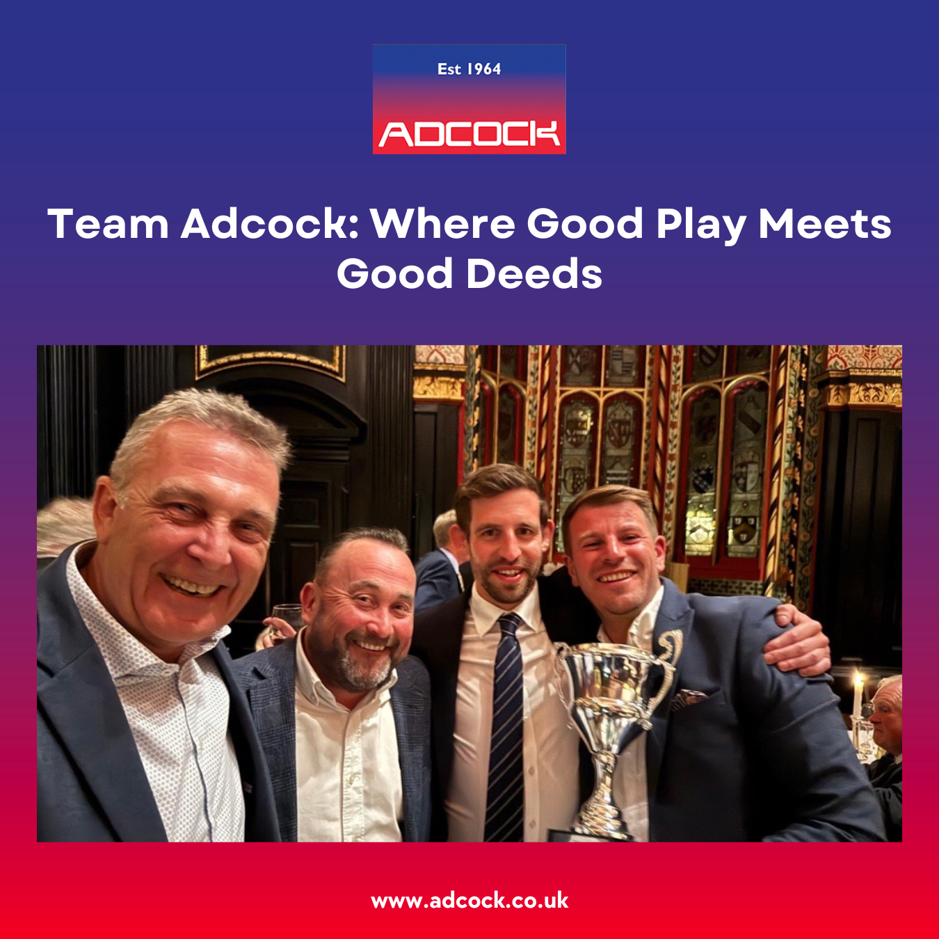 Adcock Swings to Victory at Charity Golf Day