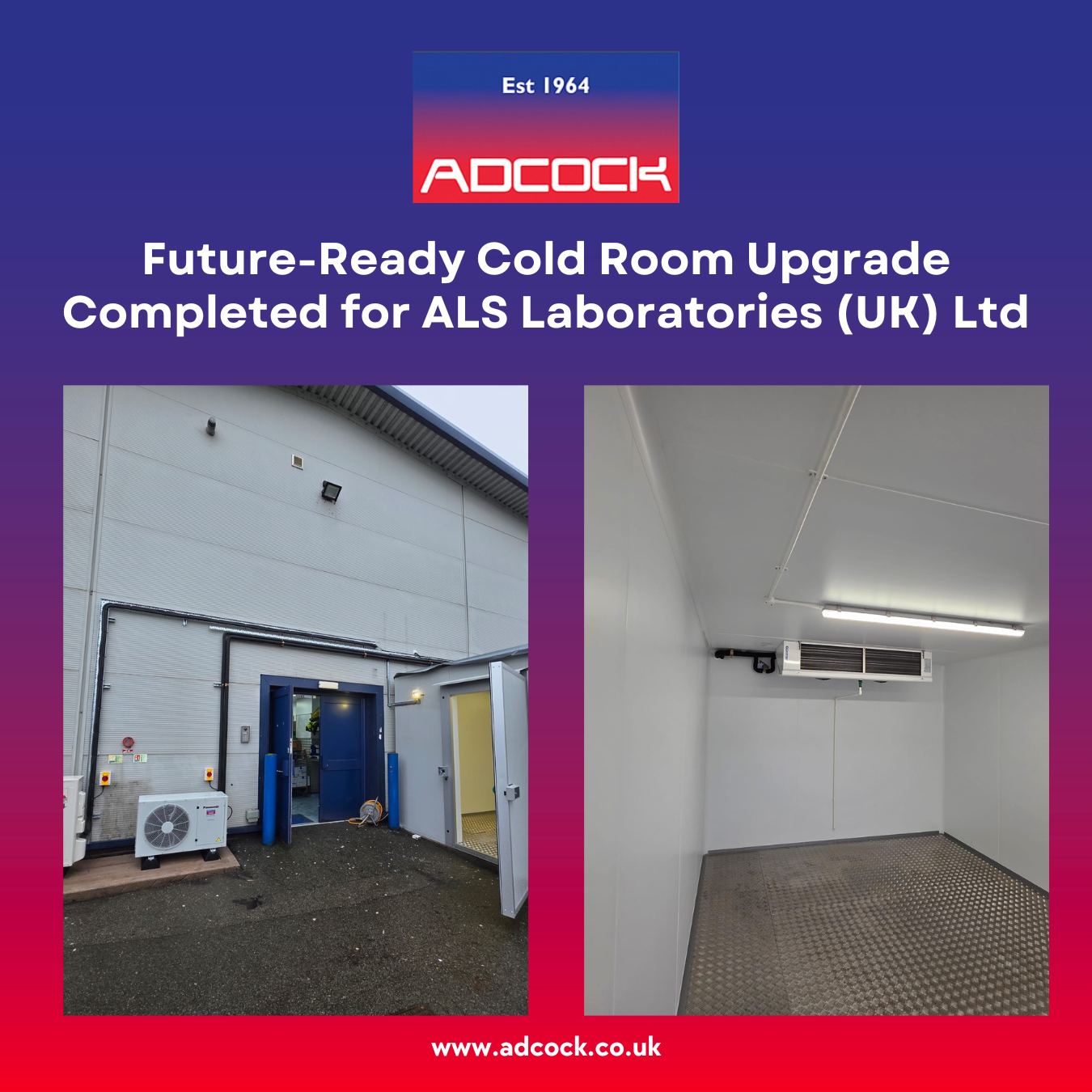 Future-Ready Cold Room Upgrade Completed for ALS Laboratories (UK) Ltd